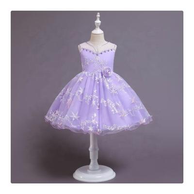 China Fashion Sleeveless Kids Clothing Girls Dress Bridesmaid Dress Design Party Dresses for Weddings for sale