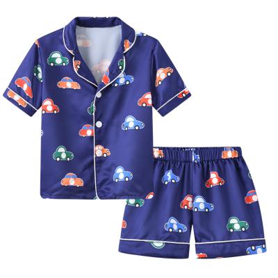 China Summer Short-Sleeved High-grade Children's Baby Suit QUICK-DRY Pajamas 2 Pieces Pajamas Set for sale