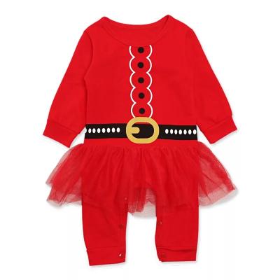 China Decoration anti-static two-piece winter long belt baby outfits Christmas babies clothing outfits for 2021 for sale