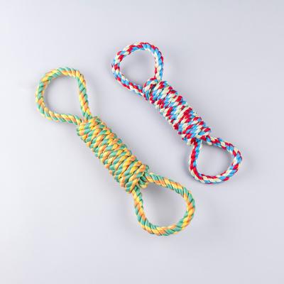 China Custom Pet Cotton Stocked Interactive Rope For Dogs Toys Durable Chew for sale