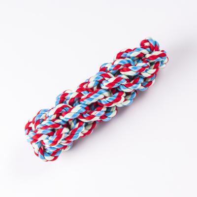 China Stocked Custom Different Designs Toys Interactive Chew Cotton Rope Dog Playing Chew Toys For Pet for sale