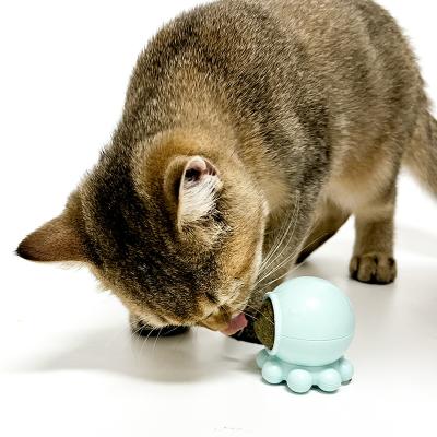 China Hot Selling Viable Pet Interactive Sex Toys For Cat Wall Ball Mantis Shape Catnip Cat Mint Toys for sale