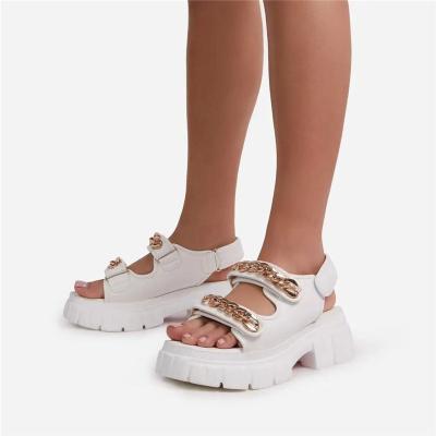 China Fashion Trend Custom Wholesale Sandals Fashion PVC Women's Sandals Comfortable and Attractive Sandals for sale