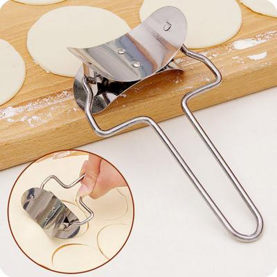 China Sustainable Manual Stainless Steel Dumplings Skin Maker / Dumpling Mold Dough Press Cutter for sale