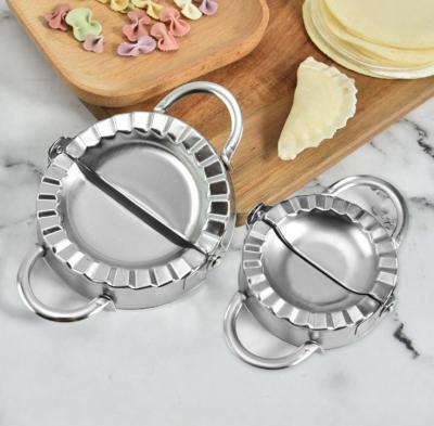 China Viable Hand Made Manual Dumpling Mold 304 Stainless Steel Empanada Press Mold Maker Dumpling Makers for sale