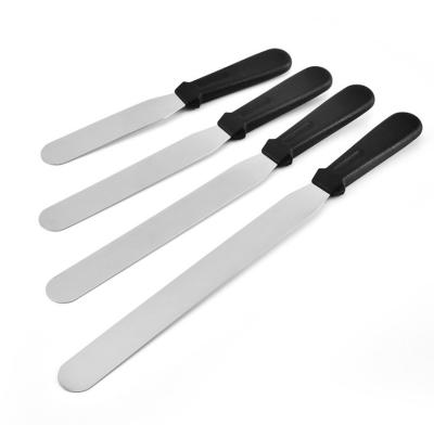 China Universal Sustainable Baking Tools Stainless Steel Spatula Straight Icing Cake Decorating Cake Spatula for sale