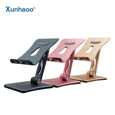 China New Angle Metal Folding Net Red Douyin Live Stand Universal Desktop Phone Stand Adjustable Viewing/Recording Lazy Stand for sale