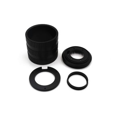 China Smart aluminum camera lens housing, camera lens ring with black anodic oxidation for sale