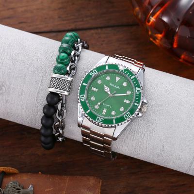 China Wholesale custom made green watch fashion LOGO Alloy boy bracelet set quartz and non-specific classic jewelry watches for men for sale