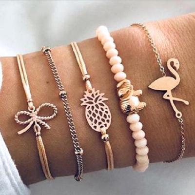 China Best Selling Luxury Wholesale CLASSIC 5pcs Bracelet Jewelry Women Adjustable Bracelets Set For Ladies for sale