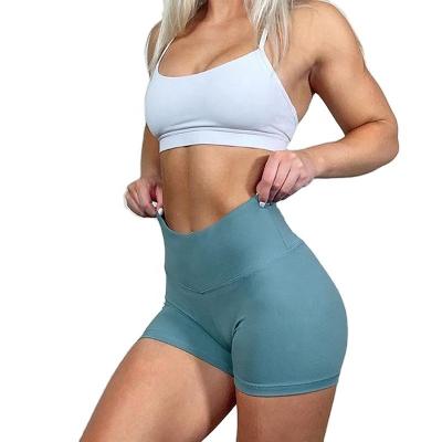 China Hot Sale Seamless Workout Seamless Fitness Shorts Running And Cycling Sports Shorts Hip Yoga Shorts Quick Dry Lifting Women Girls for sale