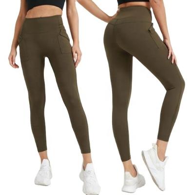 China New apparel high waisted butt seamless yoga leggings crac! crack! With Trainer Quick Dry Pocket Fitness Legging For Women for sale