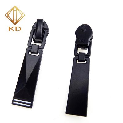 China Custom Made Black #3 Zinc Alloy Waterproof Zipper Slider Zipper Puller Nickel Free For Clothing for sale