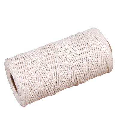 China Sustainable Hot Sale 2mm 3mm 4mm Macrame Rope Twists Braided Cotton Rope Cotton Rope for sale