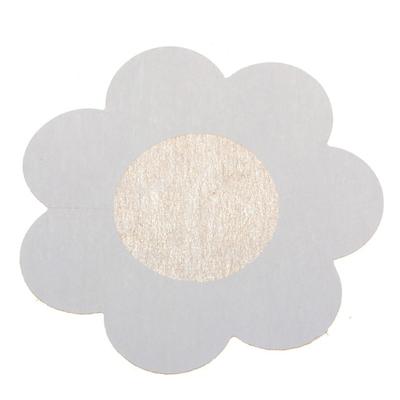 China Heart Comfortable Wholesale Disposable Petal Round Satin Nipple Cover Sticker For Wedding Dress for sale