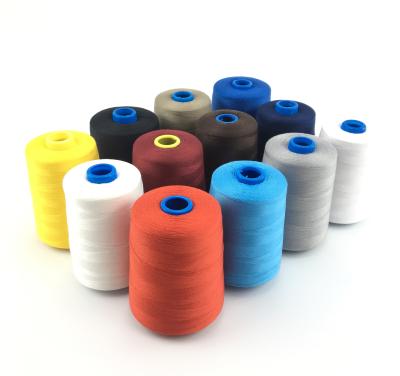 China Abrasion Resistance / High Tenacity 100% Polyester Spun Sewing Thread For Shoes For Sewing Supplies White Spun Sew Polyester Thread for sale