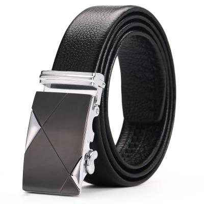 China Lychee Genuine Luxury Pattern Cowhide Belt New Product Business Gift Cowhide Leather Belt For Men for sale