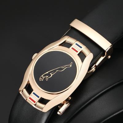 China Formal Men's Automatic Business Casual Dress Men's Leather Belt Buckle Belt for sale