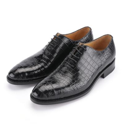 China 2021 Crocodile Leather Shoes Men's Genuine Leather Shoes Fashion Crocodile Belly Business Men's Shoes Durable for sale