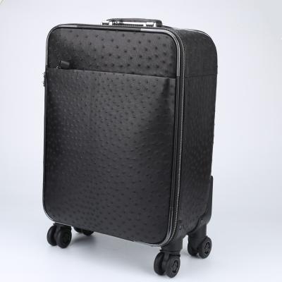 China GENUINE LEATHER Multi-Function Business Casual Suitcase Men's New Ostrich Leather Suitcase Suitcase Manufacturer for sale