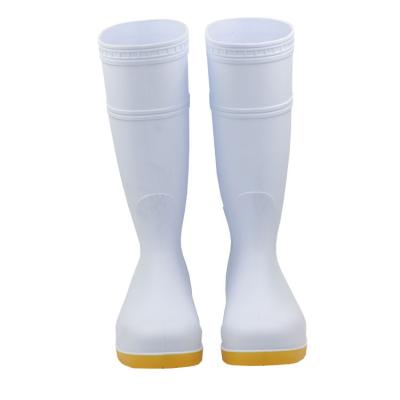 China Fashion Trend Cheap Custom PVC Ankle High Food Safety Rubber Rain Boots For Women Men for sale