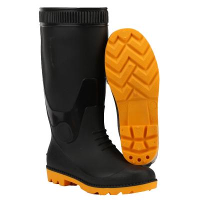 China Cushioning Rubber Boot Wholesale Cheap Wellington Rain Boots PVC Agriculture Unisex Waterproof For Men Adults for sale