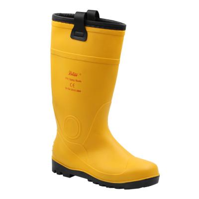 China Fashionable Knee-High Work Sale Length Waterproof Farmhouse Sweat-absorbent Safety Fishing Working Rain Safety Boot for sale