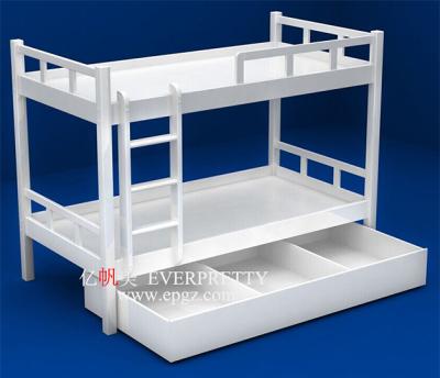 China Modern Modern Staff Room Furniture Metal Steel Adult Bunk Bed Frame With Storage Cabinet for sale