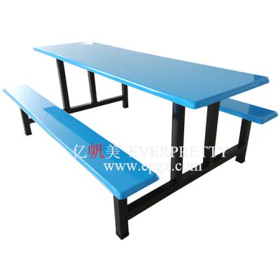 China Modern Cheap Fiberglass Hall Dining Price Table With Chair for sale