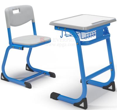 China Contemporary Small School Classroom Furniture Rush Pack Study Desk And Chair For School Students for sale