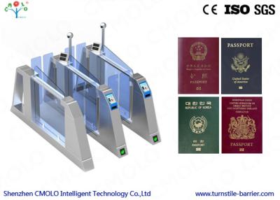 China Waist Height Automatic Pedestrian Access Turnstile Gate Systems for sale