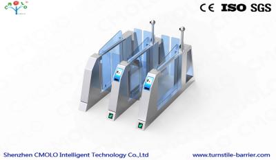 China Secured Entry Control Baffle Gate turnstile entry systems Face / Fingerprint Recognition for sale