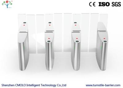 China Full Automatic Pedestrian Optical Turnstiles with Led Screen Counting Function for sale