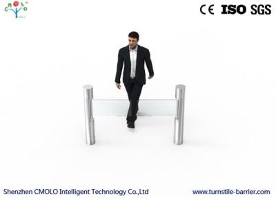 China Indoors Automatic Waist High Turnstile Security Gates With Card Reading Memory for sale