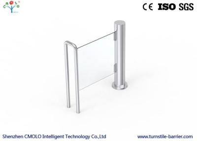 China Automatic Pedestrian Waist Half Height Turnstiles With Brushed Finish Surface for sale