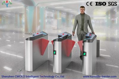 China Metro / Railway Station Flap Barrier Turnstile Fully Automatic With Access Control Systems for sale