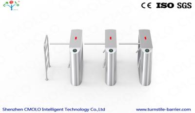 China Security Pedestrians Vertical Tripod Turnstile With Biological Systems , 1200×280×990mm for sale