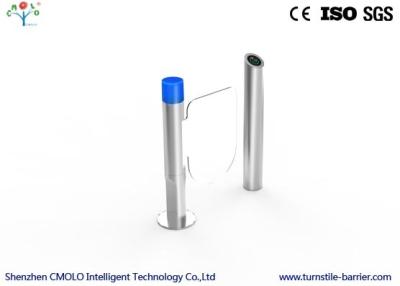 China Rfid Cylindrical Access Control Barriers , Indoor Automated Football Turnstiles For Wheelchair for sale