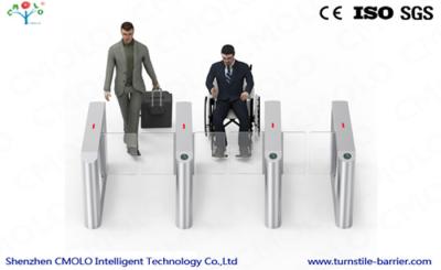 China Waist High Speed Gate Turnstile Door Compatible Biology Recognition Systems for sale