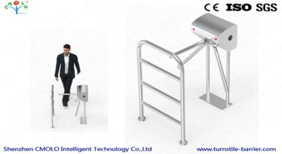 China Bus Station Turnstile Entry Systems / Drop Arms Tripod Turnstile Gate with ID Card for sale