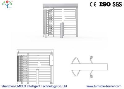 China Pedestrian / Cyclist Controlled Access Turnstiles Security Turnstile Gate With CE Approved for sale