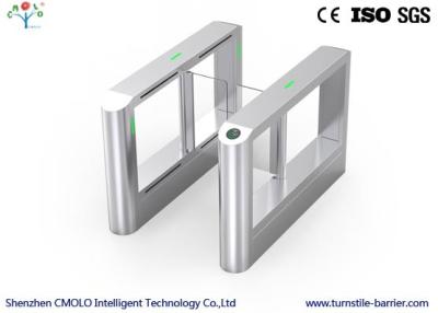 China Anti Clamping Speedgates Turnstile , Acrylic Glass Automatic Systems Turnstile for sale