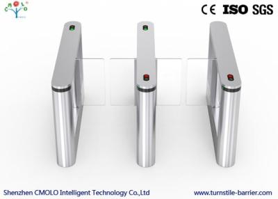 China Anti Reverse Passing Train Station Turnstile , Brushed Finish Waist Height Security Turnstile for sale