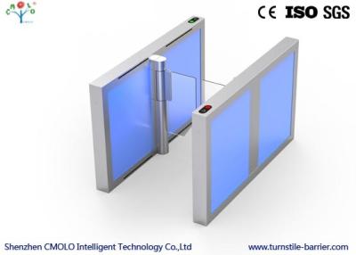 China Barcode Reader Swing Barrier Turnstile Speed Gate With Ticketing System for sale