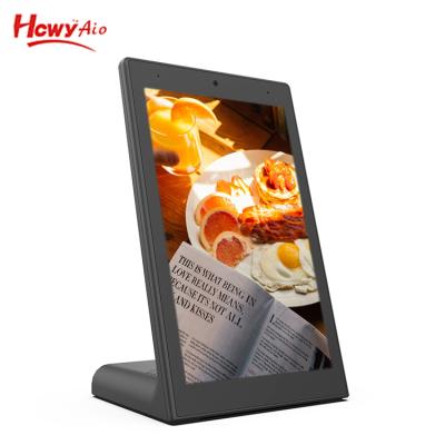 China Vertical Desktop Android Wifi Tablet 8 Inch L Shape Android Touch Screen Monitor Android Wifi Kiosk for sale