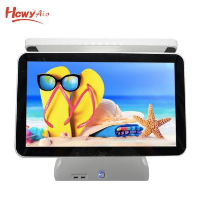 China Factory POS All In One Dual 14inch Screen Touch Screen Tablet PC Android POS Machine For Restaurant 14inch for sale