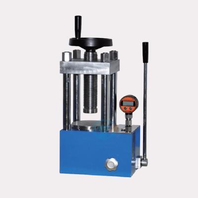 China 40T hydraulic manual powder press machine with optional safety cover and digital pressure gauge for sale