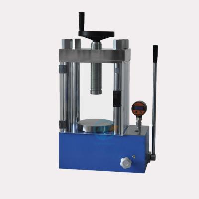 China 60T manual hydraulic press machine for lab powder pellet pressing with optional pellet pressing die set for sale