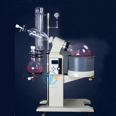 China R-1005 5L Lab Vacuum Glass Rotary Evaporator with Electric lift water/oil bath for sale