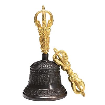 China Tibet the tibetan buddhist handmade bell and dorje set for sale